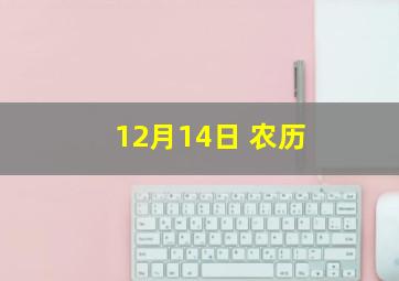 12月14日 农历